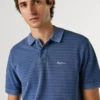 Striped Pique Polo Shirt