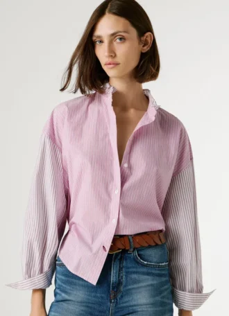 Striped Poplin Blouse