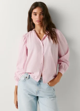 Striped Poplin Blouse