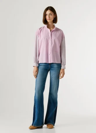 Striped Poplin Blouse