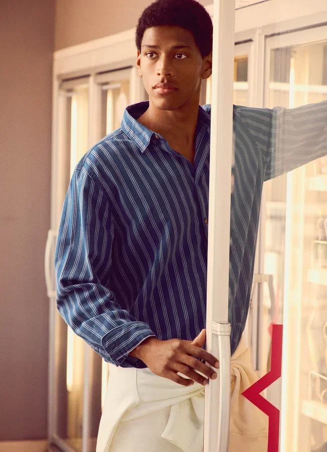 Striped Poplin Shirt Striped Poplin Shirt