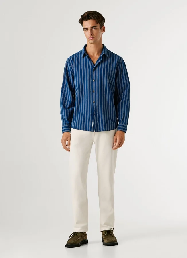 Striped Poplin Shirt Striped Poplin Shirt