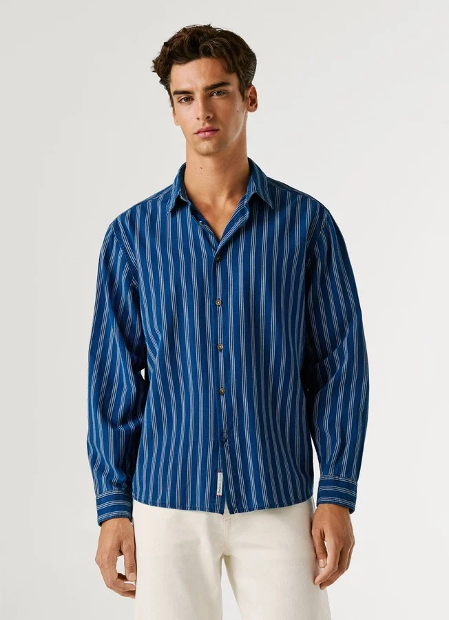 Striped Poplin Shirt Striped Poplin Shirt