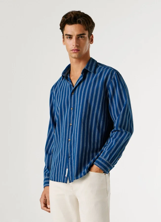 Striped Poplin Shirt Striped Poplin Shirt