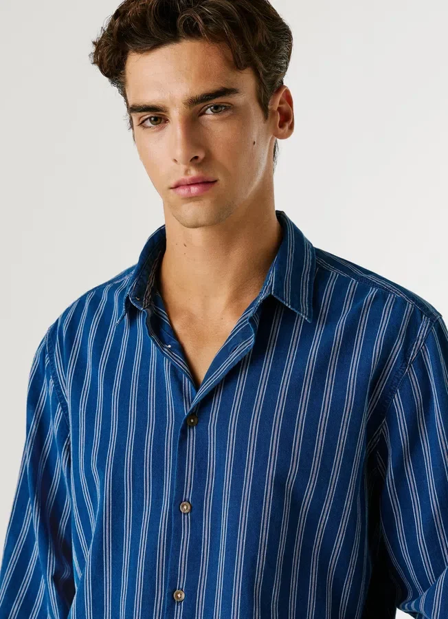 Striped Poplin Shirt Striped Poplin Shirt