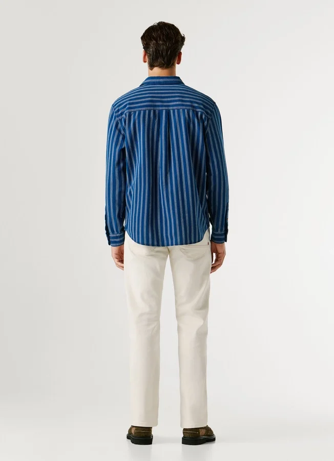 Striped Poplin Shirt Striped Poplin Shirt