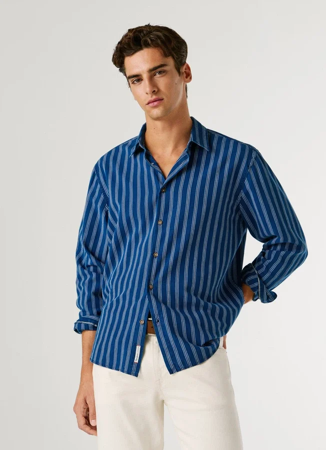 Striped Poplin Shirt Striped Poplin Shirt