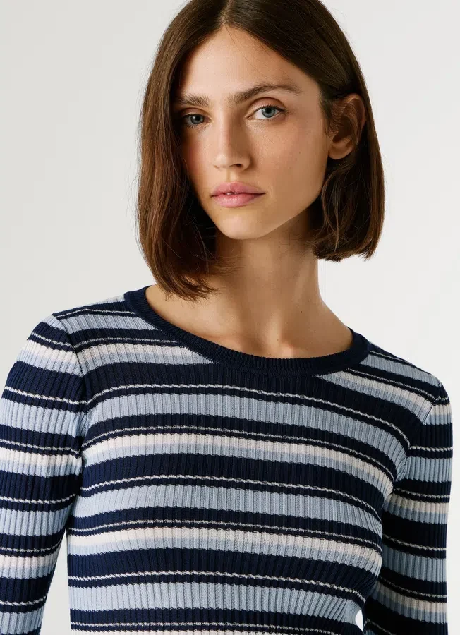 Striped Ribbed Jumper Striped Ribbed Jumper