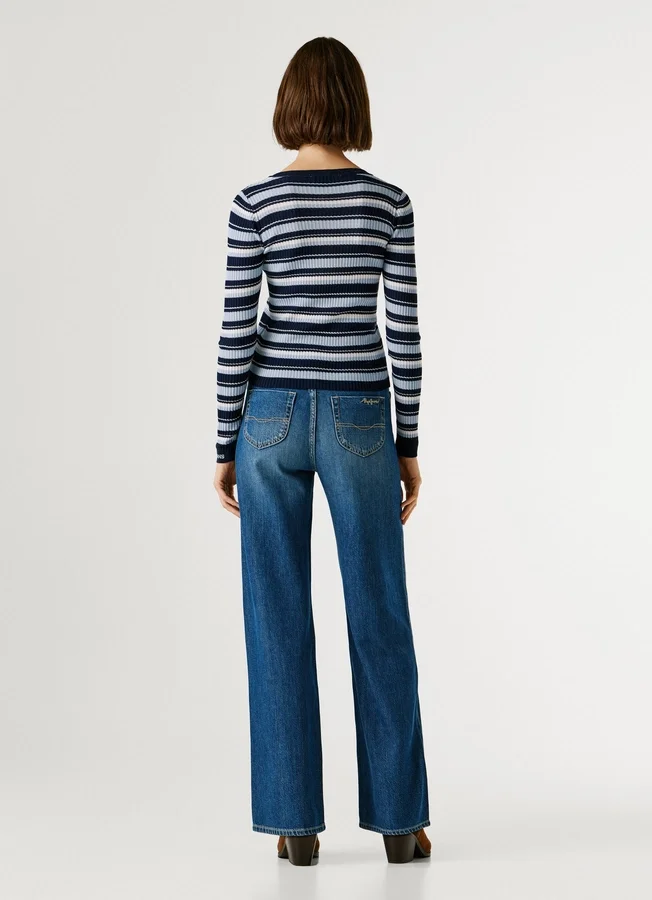 Striped Ribbed Jumper Striped Ribbed Jumper