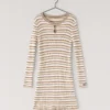 Striped Ribbed Mini Dress Striped Ribbed Mini Dress