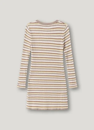 Striped Ribbed Mini Dress
