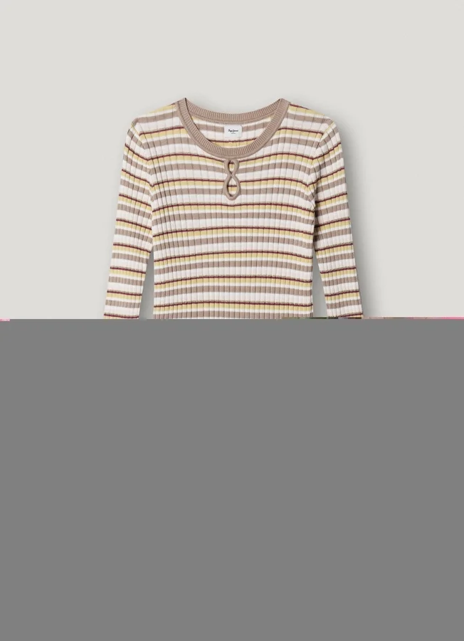 Striped Ribbed Mini Dress Striped Ribbed Mini Dress