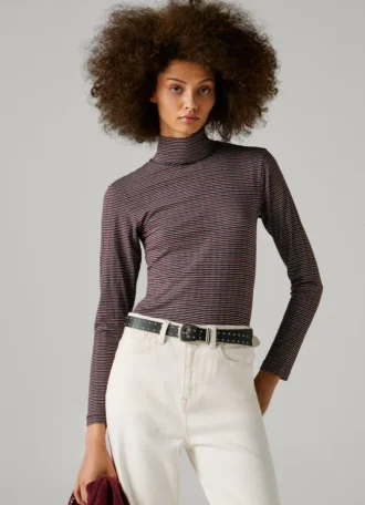 Striped Ribbed T-Shirt