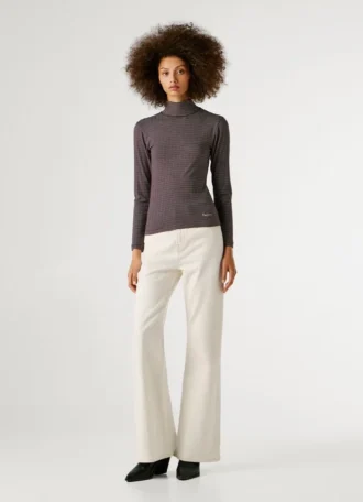 Striped Ribbed T-Shirt