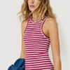 Striped Ribbed Top