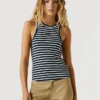Striped Ribbed Top