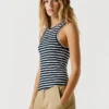 Striped Ribbed Top