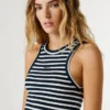 Striped Ribbed Top