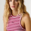 Striped Ribbed Top