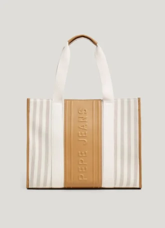 Striped Shopper Bag