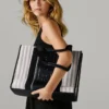 Striped Shopper Bag