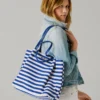 Striped Tote Bag