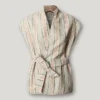 Striped Waistcoat with Belt