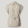Striped Waistcoat with Belt