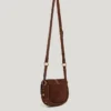 Suede Bag with Flap