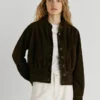 Suede Bomber Jacket