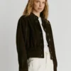 Suede Bomber Jacket