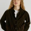Suede Bomber Jacket