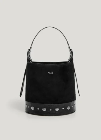Suede Bucket Bag