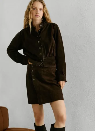 Suede Mini Skirt