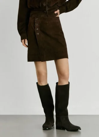 Suede Mini Skirt