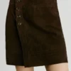 Suede Mini Skirt