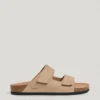 Suede Sandals with Double Velcro Closure Suede Sandals with Double Velcro Closure