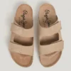 Suede Sandals with Double Velcro Closure Suede Sandals with Double Velcro Closure