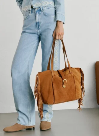 Suede Shopper Bag
