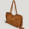 Suede Shopper Bag