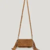 Suede Shoulder Bag with Fringes Suede Shoulder Bag with Fringes