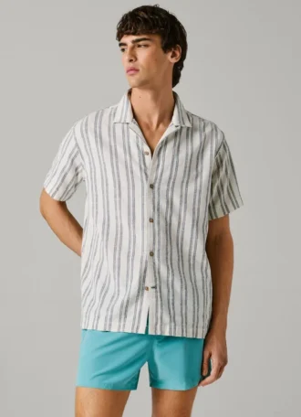 Swim Shorts with Circular Logo