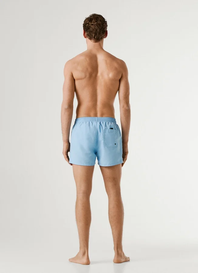 Swim Shorts with Circular Logo Swim Shorts with Circular Logo