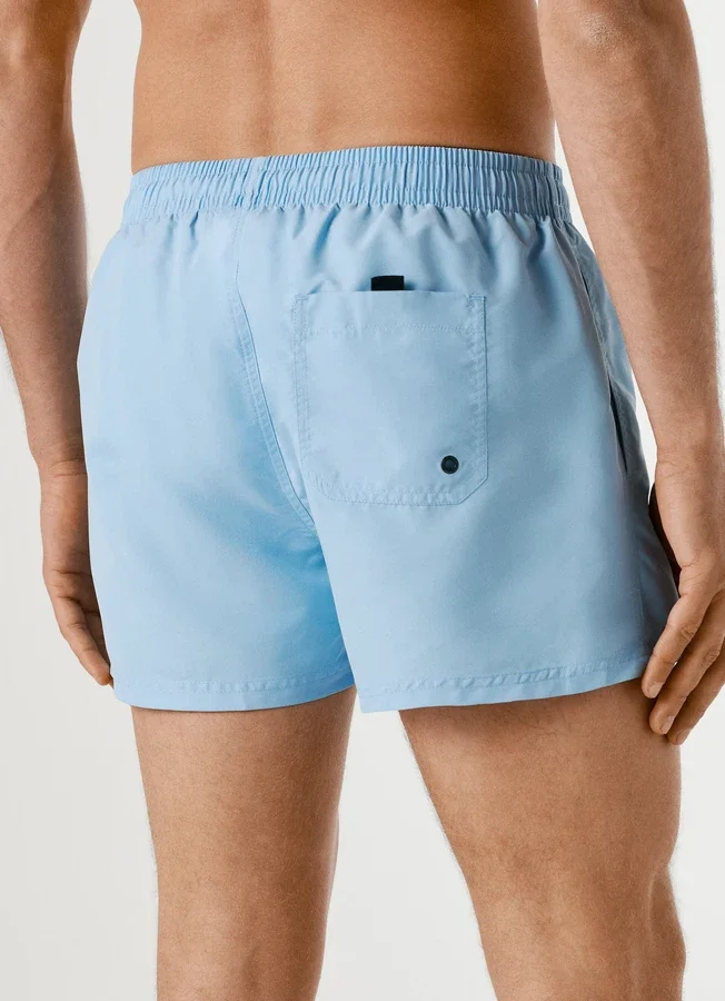 Swim Shorts with Circular Logo Swim Shorts with Circular Logo