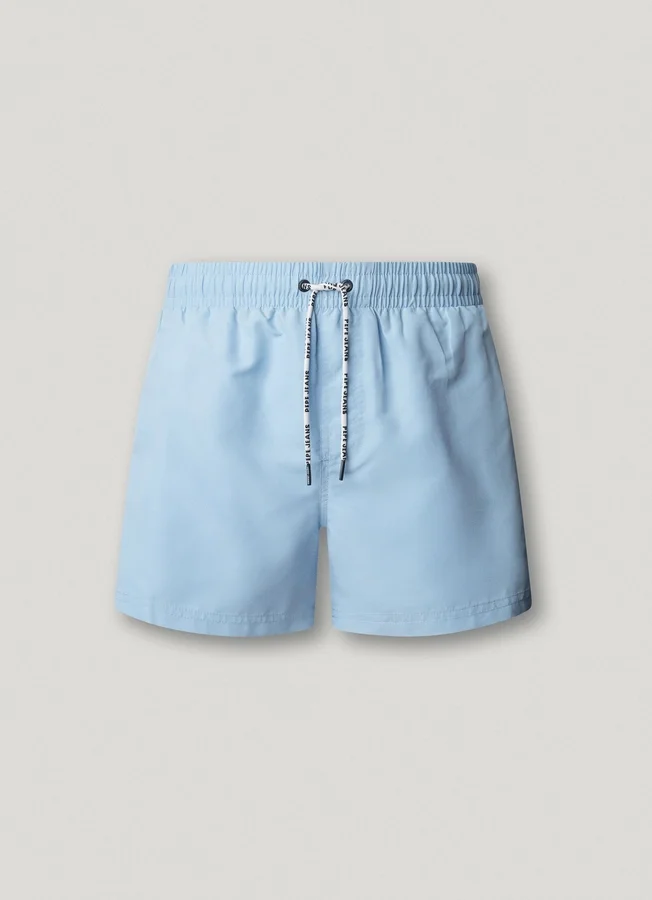 Swim Shorts with Circular Logo Swim Shorts with Circular Logo