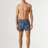 Swim Shorts with Leaf Print