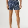 Swim Shorts with Leaf Print
