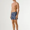 Swim Shorts with Leaf Print
