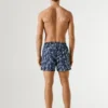 Swim Shorts with Leaf Print