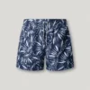 Swim Shorts with Leaf Print